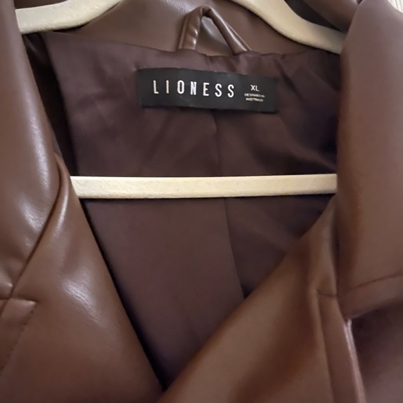 Lioness Brown Leatjer Jacket - Picture 4 of 4